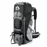 Night Cat Wanderrucksack 90L Rucksack: Trekkingrucksack Reiserucksack Herren Damen Atmungsaktiv für Camping Trekking Mountainering Klettern Fahrradreisen