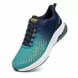 frysen Herren Damen Sportschuhe Fitness Schuhe Running Sneaker Sport Sneakers Laufschuhe Trekkingschuhe.Blue white44