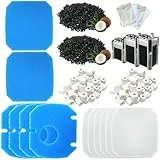 20er-Pack Ersatzfiltermedien für Aquarien, kompatibel mit JBL CombiBloc II CristalProfi e402/e702/e902 Filtern, inklusive Vorfiltereinsatz, Feinfilter-Schaumstoff 6028800, Aktivkohle und Keramikringen