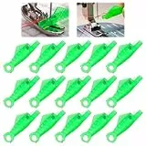 Redamancy 15 Stück Fischmaul-Nähmaschinen-Nadeleinfädler,Kunststoff Nähnadeln Einfädler,Handmaschine Nähen Einfädler Werkzeug,Einfädelhilfe,Automatischer Einfädler Nadel Threading Tool für Handnähen