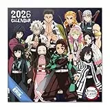 Grupo Erik Kalender 2026 Wandkalender Demon Slayer Kalender Familienplaner - Jahresplaner Monatskalender 2026 30 x 30 cm Planer Jahreskalender 25 für 12 Monate - Offizieller Anime Manga Fanartikel