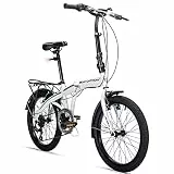 Bergsteiger Windsor 20 Zoll Faltrad, Klapprad, 6 Gang-Schaltung, LED Batterie-Licht, Quick-Fold-System, Klappfahrrad