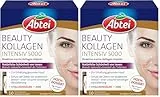 Abtei Beauty Kollagen Intensiv 5000 - Für natürliche Schönheit von innen - 5 g Kollagen-Peptide, Hyaluronsäure, Zink und Vitamin C - Hochdosiert, zuckerfrei - 10 Trinkampullen (Packung mit 2)