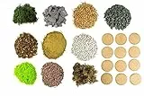 War World Gaming 40mm MDF Basen und Landschaft Materialien - 28mm Modellbau Basing Kit Gelände Tabletop Spiele Figuren Landschaftsbau Geländebau Diorama