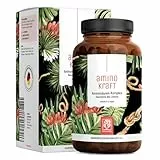 Aminosäuren Komplex hochdosiert - 180 vegane Amino Tabletten mit je 6000 mg pro Tagesdosis mit 12 verschiedenen Aminosäuren - EAA Pattern Presslinge von NATURTREU