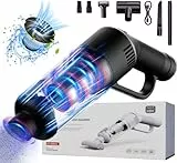 Handstaubsauger, 16000Pa Upgrade Handstaubsauger Akku Beutellos Testsieger, Akku Handstaubsauger Nass/Trocken, 120W Autostaubsauger, Handstaubsauger Kabellos für Auto/Haus,Waschbarer Filter - Schwarz