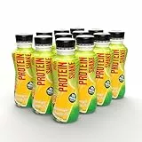 Body Attack High Protein Shake - Maracuja Vanilla Ice - 12 x 500 ml, je 50 g Protein - kalorienarmer Protein Shake für Muskelaufbau - Fertigdrink mit Milcheiweiß, Summer Edition, inkl. Pfand