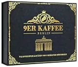 Kaffee Geschenk-Set von 9 Berliner Kaffeeröstereien | 9 Specialty Coffees für Kaffeeliebhaber | Kaffeebohnen Probierset | Geschenkidee für Männer & Frauen | Geschenkbox | Geburtstag | Gemahlen