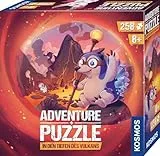 Kosmos 684853 Adventure Puzzle In den Tiefen des Vulkans, 258 Teile, interaktives Abenteuerpuzzle für Kinder ab 8 Jahre, Abenteuergeschichte mit jedem Puzzleteil entdecken
