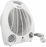 Güde 85175 Heizlüfter GH 2000 (2000 W Heizleistung, 2 Stufen (1000/2000 W), Ventilatorfunktion, Gebläseleistung 75 m³/h, stufenloser Thermostat, Überhitzungs- & Kippschutz, Tragegriff, schnelle Wärme)