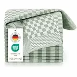 Blumtal Geschirrtücher Baumwolle 50x70 cm im 5er Set - Oeko-TEX zertifizierte Küchentücher - extrem saugstarke Geschirrhandtücher - Küchenhandtücher waschbar 95 °C - Geschirrtuch Garden Green
