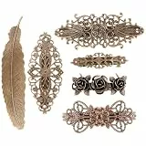 TOYANDONA Haarspangen Haarschmuck aus Kupfer Vintage 6 Stück im Europäischen Stil Rutschfeste Haarklammern für Damen und Mädchen für Geburtstag und Jubiläum