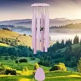Windspiele FüR DraußEn HäNgend Windspiele - 6 RöHren Chimes FüR Garten, Balkon,Windspiel Garten -Gartendekoration Klangspiel(32' Rosa.)