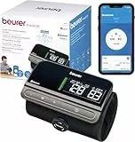Beurer BM 81 easyLock Oberarm-Blutdruckmessgerät, einfache Anwendung ohne Kabel, klinisch validiert, Manschette mit Drehverschluss, sanfte und schnelle Messung, Datenübertragung zu Apple Health und co
