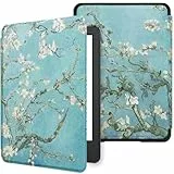 WALNEW Hülle für 6 Zoll Neu Kindle 11. Generation 2024/2022 e-Reader (Modell Nr. C2V2L3), PU Leder Schutzhülle Tasche mit Auto Schlaf/Wach Smart Cover