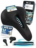 MIVELO Comfort PRO Fahrradsattel mit Memory Foam I Fahrrad Sattel Damen I Fahrradsattel Herren bequem & ergonomisch (Trekking)