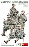MiniArt 35411 1:35 Figuren Deutsche Soldaten mifahrend 1944(4) - originalgetreue Nachbildung, Modellbau, Plastik Bausatz, Basteln, Hobby, Kleben, Modellbausatz, Zusammenbauen, unlackiert