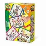 SES Creative | Stickset für Kinder ab 3 Jahre | Kreatives Nähset mit Karten, Fäden & Nadel | Motorikspiel Broderie | Lernspiel Nähen | Bastelset Handarbeit für Kinder | Geschenkidee Kreativspiel