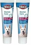 Trixie 2545 Zahncreme mit Fleischgeschmack, Hund, 100 g (2er Pack)