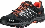 CMP Kids Rigel Low Trekking Shoe WP Walking-Schuh, Antracite-Flash ORANGE, 37 EU