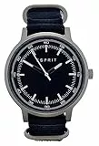Esprit Herren-Armbanduhr Analog Quarz Textilband schwarz ES108271005