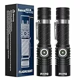 Banral Wiederaufladbare Taktische Taschenlampe, Hohe Lumen Kleine Mini USB-C LED Taschenlampe, Kompakte EDC Taschenlampe, 4 Modi & Speicherfunktion, Wasserdichte Kleine Taschenlampe für Zuhause