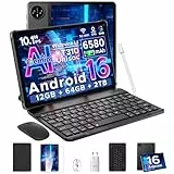 DOOGEE Tab A9 Android 16 AI Tablet 10 Zoll, Tablet mit Tastatur/Stift/Maus/Hülle, 6580mAh,12GB RAM+64GB ROM(TF 2TB), Unisoc T310, Dual Speaker, 5G WiFi, HD IPS Display, 8MP, GMS, BT5.0, 3.5mm, Face ID