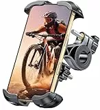 Glangeh Handyhalterung Fahrrad mit Sicherheitsschloss, [Verstärkte Klemme] Handyhalterung Motorrad, Halterungen für Navigationsgeräte für Smartphones 4,7-6,9 Zoll (Kompatibel mit iPhone 16 Pro Max)