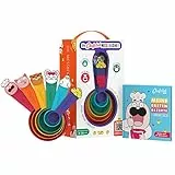 Chefclub Kids - Kochutensilien für Kinder - Lustige Messbecher - Kochen Wird Zum Spiel - Deutsche Version, Yellow
