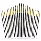 Tritart Set mit 24 Pinseln für feine Details – professioneller Aquarellpinsel und mehr aus Acryl, Aquarell und Ölfarben
