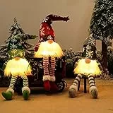 3 StüCk Weihnachtszwerg Schwedisch, Weihnachtswichtel Beleuchtet, Handgemachte Esichtslose PlüSch Puppen, Weihnachtsdekoration, Weihnachtswichtel, Party Weihnachts Deko Spielzeug