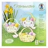 URSUS Papier-Bastelset Osternester 6 Stück Osterkörbchen Ostern Eier suchen