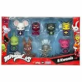 BANDAI - Miraculous - Pack mit 8 Kwamis – Mini-Figuren Sammlung - Spiel Schatulle Set mit 8 Kwamis - Kleine süße Miraculous Ladybug Figuren - Spielzeug ab 4 Jahren - P50532