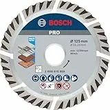 Bosch 1x PRO Multi Material Diamanttrennscheibe (für Beton, Stahlbeton, Ø 125 mm, Professional Zubehör Kleiner Winkelschleifer)