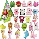 Adventskalender 2025 Kinder，24 Verschiedene Adventskalender Kuscheltiere，Geschenke Weihnachten für Mädchen Jungen Rucksack Dekoration (Style 1)