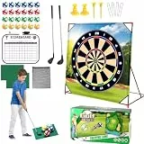 Minigolf Set, Golf Spielzeug für Kinder und Erwachsene, Mini Golfkoffer Set, Golf Chipping Spiel, Golf Training Set mit 2 Golfschläger und 24 Bällen, Golfspiel-Set Für Zuhause Indoor Outdoor Spiele