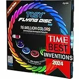 TOSY Flying Disc – 16 Millionen RGB-Farben, Hell, Smart-Modi, automatisches Aufleuchten, wiederaufladbar, Geburtstags, Ostern, Männer/Jungen/Kinder, 175g Frisbee