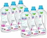 Impresan Hygiene-Spüler Universal: Wäsche-Desinfektion – Desinfektionsspüler gegen Bakterien, Pilze, Viren - 6 x 1,5L im praktischen Vorteilspack