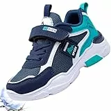 PHMNZIP Laufschuhe Jungen 31 Turnschuhe Sneaker Kinderschuhe Mädchen Sportschuhe Schuhe Leicht Kinder Hallenschuhe Outdoor Atmungsaktiv Fitnessschuhe Basketballschuhe Walkingschuhe Jungenschuhe Blau