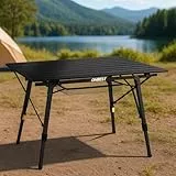 Onbest Campingtisch klappbar für 2 Personen – Leichter Alu-Klapptisch mit Netztasche und Tragetasche – Ideal für Camping, Garten, Angeln und Outdoor