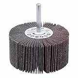 wolfcraft Fächerschleifer I 2034000 I Körnung 80 I ø80x40 mm I Schleifaufsatz für Bohrmaschinen I für Holz, Metall und Farbe I Polierzubehör