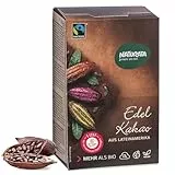 Naturata Bio Edel-Kakao aus Lateinamerika 125 g | 21% Kakao-Butter | 100% Fairtrade | Kräftiger naturbelassener Geschmack | Für Backen, Desserts & heiße Schokolade