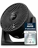 Pro Breeze AirFlo Mini Tischventilator – Leiser Turbo Ventilator mit 3 Stufen, 90° Neigung und kraftvollem Luftstrom bis 4,2 m/s, kompakt für Schreibtisch, Schlafzimmer & Büro