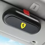 TDQTVH Auto Visor Sonnenbrille Koffer für Ferrari California SF90 F430 458 488 Roma Portofino 456 Autobrille Gehäuse Sonnenbrillenhalter für Auto Brillenorganisator Innenzubehör,Black