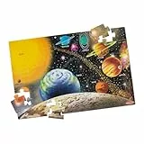Melissa & Doug - Sonnensystem Bodenpuzzle - 48-teiliges Puzzle, leicht zu reinigende Oberfläche, fördert die Hand-Augen-Koordination