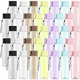 35 Stück Kinder Trinkflasche Set, 500 ml Wasserflasche Wiederverwendbare Kunststoff, BPA-frei, Auslaufsicher Sportflasche Transparente Leicht Tragbare für Gym Fahrrad Fitness Wandern Schule, 7 Farbe