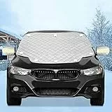 FREESOO Schneeschutz Frontscheibenabdeckung für Auto- Eisschutz Autoscheibenabdeckung Winter, Frostschutzmatte Windschutzscheibe Windschutzscheibenabdeckung gegen Schnee EIS Frost (mit 8 Magneten)