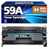 59A CF259A Mit Chip Kompatibel für HP 59A Toner Schwarz für HP 59X Cf259X für LaserJet Pro M404DN Toner MFP M428DW M404DW M404n M428FDW M428FDN M304N M304DN M428 M404 (Schwarz, 1er-Pack)