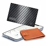 Reyke Ultra-Slim Wallet Tracker Karte, wiederaufladbarer Geldbörsenfinder, kompatibel mit Apple Find My (nur iOS), Bluetooth-Gegenstandfinder für Geldbörsen, Gepäck, Handys und Reisepässe.