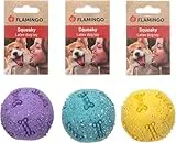Flamingo Hundespielzeug – Freckles Ball – Latex – mit Quietscher Größe M – Ø 7,5 cm